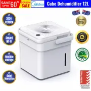 Midea Cube Dehumidifier 12L With Smart Wi-Fi Tank For Up To 20L Per Day White AU