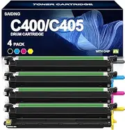 SAIDING Remanufactured C400 C405 Drum Cartridge 108R01121 Drum Unit Replacement for Xerox Phaser 6600 6655 Versalink C400 C405 Imaging Unit (4 Pack,Black Cyan Magenta Yellow)