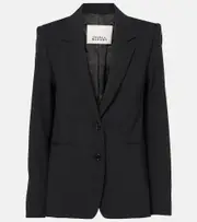 [Isabel Marant] Isabel Marant Reva checked wool-blend blazer AU 12 black