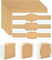 120 Pack Brown Kraft Soap Labels Stickers Soap Labels Soap Packaging Paper Wrap for Homemade Soap Soap Label Packaging Brown Kraft Soap Labels Soap Wrappers for Homemade Soap Packaging Supplies