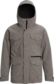 Burton Mens Covert Jacket Slim, Bog Heather, XX-Small