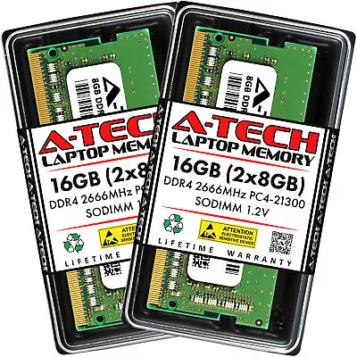 16GB 2x 8GB DDR4-2666 MSI GS73 Stealth 8RD GF63 Thin 10SCX Memory RAM