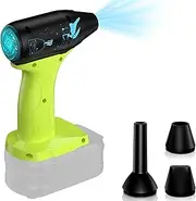 Laimiao Mini Jet Dry Blower Fan for Ryobi 18V Battery,130000RPM Electric Air Duster,Rechargeable Cordless Jet Fan Blower for PC, Car and Outing Jobsite (Battery Not Included)