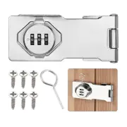 Password Hasp Cabinet Door Combination Lock Barn Door Lock Latch New