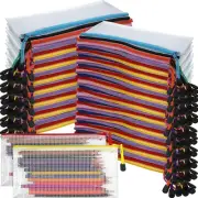150 Pack Pencil Pouch Bulk Back School Supplies Mesh Zipper Pencil Cases 9.5 X 4