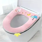 APTPKGDFDK Warm Soft Washable Toilet Cover Pad Toilet Seat Cushion Set for Home Decor Closestool Mat Seat Case Toilet Lid Cover Accessories Toilet seat(Color 6)