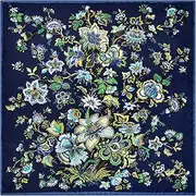 [Stlvoll] 53” Large Head Scarf for Women - Silk Satin Scarf for Hair Wrapping at Night Bandana Square Scarf for Sleeping
