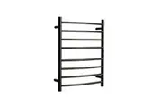 HOTWIRE Hotwire Heated Towel Rail - Curved Round Bar (H700mmxW530mm) with Timer - Gun Metal