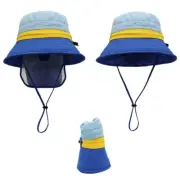 Lightweight Foldable Baby Sun Hat with Neck Flap & Chin Strap UPF 50+ UV Protect