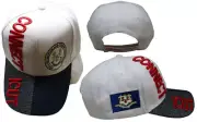 Connecticut State White Navy Blue Red Letters Patch On Side Embroidered Hat Cap
