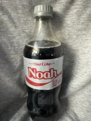 Share A Coke with Noah 2025 Personalized Gift Coca Cola Bottle 20oz Diet