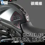 【DMV】DUCATI MONSTER 937 防滑碳纖維油箱貼 鍛造碳纖維