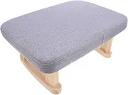 Versatile Wood Footrest Stool Yoga Bench for Home Office Entryway Decor