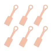 6x Tosca Silicone Travel Luggage Suitcase Name/Address Tag Accessory Peach