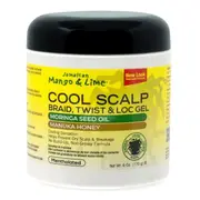 Jamaican Mango & Lime Cool Scalp Braid, Twist & Loc Gel 170g(6oz)
