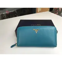 在飛比找蝦皮購物優惠-美麗堡outlet精品 PRADA 金字Vitello Da