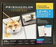 NWT Prismacolor Technique Pencils Level 1 Animal Drawing & Shading Set 26 CT