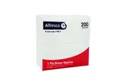 400 X Alfresco Folded Dinner Napkins White 1 Ply