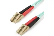 StarTech.com 1m (3ft) LC/UPC to LC/UPC OM4 Multimode Fiber Optic Cable, 50/LOMMF/VCSEL Zipcord Fiber, 100G, LSZH Fiber Patch Cord