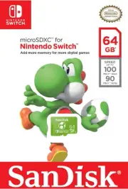 SanDisk 64 GB Micro SD XC Memory Card for Nintendo Switch / Lite Green Yoshi Edi