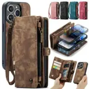 CaseMe Fr iPhone 15 14 13 12 11 Pro Max 8 Plus X XR SE Wallet Leather Case Cover