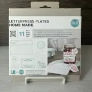 We R Memory Keepers Lifestyle Letterpress Plates HOMEMADE Scrapbooking Crafts