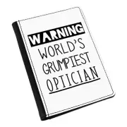 Warning World's Grumpiest Optician Passport Holder Cover Case Awesome Best Funny
