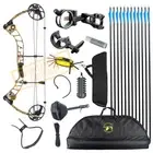 NEW 15-70LB COMPOUND BOW & ARROW HUNTING TARGET ARCHERY US LIMBS Right Handed