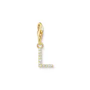 Buy Charm Pendant letter L gold plated by Thomas Sabo online - THOMAS SABO Australia