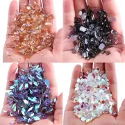 100 Pcs Iridescent for Rhinestone Set Flat Back Accessories for DIY