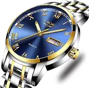 Watches Mens Full Steel Quartz Analog Wrist Watch Men Luxury Brand LIGE Waterproof Date Business Watch