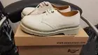 Dr Martens 1461 Unisex Shoes In Parchment Beige Size UK 3