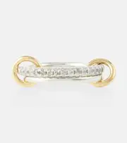 [Spinelli Kilcollin] Spinelli Kilcollin Marigold sterling silver and 18kt gold ring with diamonds N silver