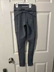 Simms Women's Midweight Core Legging - Size X SMALL- Admiral Blue -Nwt