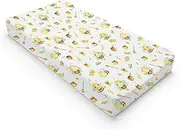 Cartoon Bees Boho Leaves Honey Changing Pad Covers for Baby Boy Girl 32''x16'' Bees Retro Floral Fitted Changing Pad Sheets Bees Comfort Soft Breathable Baby Diaper Changing Table Mats