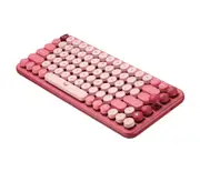 Logitech POP Keys Wireless Mechanical Keyboard with Emoji Keys (Heartbreaker Rose)