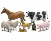 Tamiya 1/35 Scale Livestock Set II Diorama Set [TAM35385]