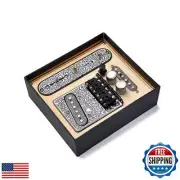 Saddle Bridge Plate Loaded Alnico V Pickup,3 Way Switch Control Plate, Guitar