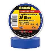 Scotch 35, Blue, 1/2" x 20', Vinyl Coding Electrical Tape, 102403