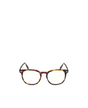 Tom Ford Eyewear Round Frame Glasses 52 White