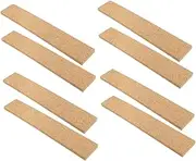 Ciieeo 8pcs Adhesive Cork Bulletin Bars for Office Frameless Memo Board Strips Cork Batten Strips