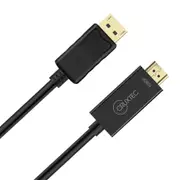 Cruxtec DisplayPort to HDMI Cable - 2m - 1920x1080/60Hz [DHFD60H-02-BK]
