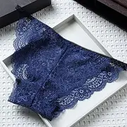 [FARZAH] Women' s Cotton and Lace Hipster Knickers Ladies Sexy Lace Briefs Low Rise Female Sport Panty Soft Lady Lingerie, 3 Pk