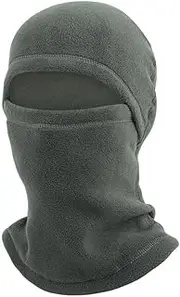 Oimzzr Winter Polar Fleece Warm Face Cap Dustproof Windproof Motorcycle Face Scarf Neck Warmer for Cold-Day Sports Cycling Riding Running Headscarf Dark Gray