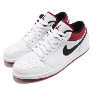 Nike 休閒鞋 Air Jordan 1 Low 白 黑紅 喬丹 1代 男鞋 AJ1 【ACS】 553558-118