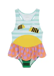 Stella Mccartney Kids Bumblebee Printed Swimsuit (12-36 Months) - Multicoloured - 36 Months (36 Months) 36 MONTHS (36 months)