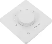 Luxshiny Volume Control Switch Volume Control Knob Audio Tone Control Audio Volume Panel External Volume Control Sound Control Switch Headphone Switch Speaker Switch White Plastic