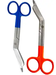LISTER BANDAGE SCISSORS 5.5" Blue Color + Orange Color Stainless Steel