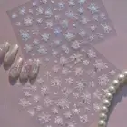 Shell Light Christmas Snowflake Nail Sticker Manicure Ornaments