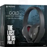 PS4/PS5 Gold Wireless Headset The Last Of Us Part 2 limited edition - New